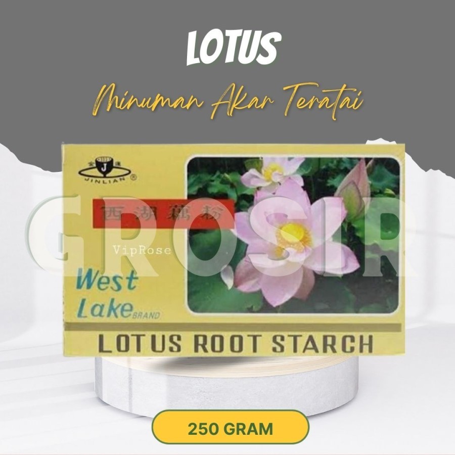

Bubuk Tepung Akar Teratai Lotus Root Starch West Lake Brand 250 gram