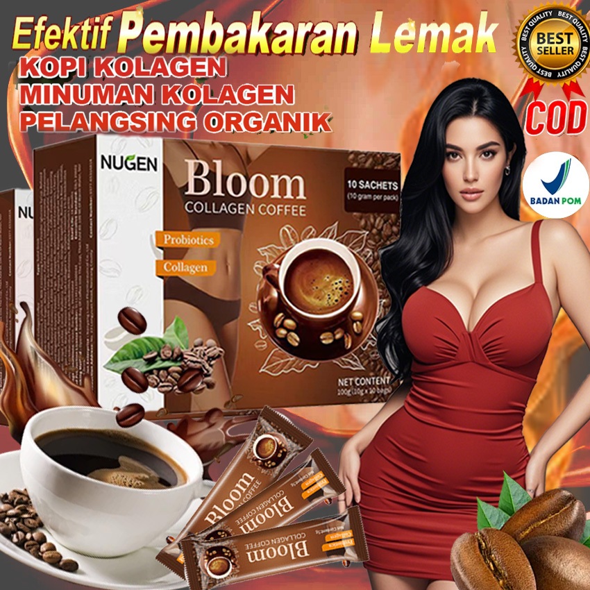 

Bloom Collagen Coffee, Kopi Pelangsing, Kopi Pelangsing Organik Glutathione, Minuman Kolagen