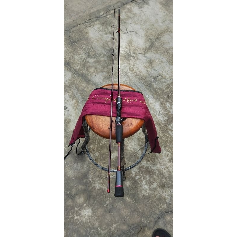 Joran Relix Nusantara Cacing merah gen 1 8-17lbs second like new Baitcasting toman gabus