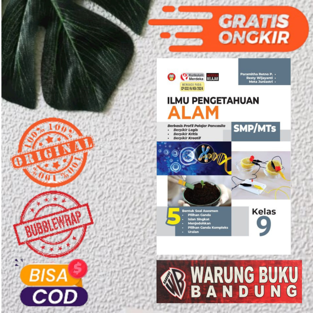 BUKU ILMU PENGETAHUAN ALAM UNTUK SMP/MTs KELAS 9 - YRAMA WIDYA