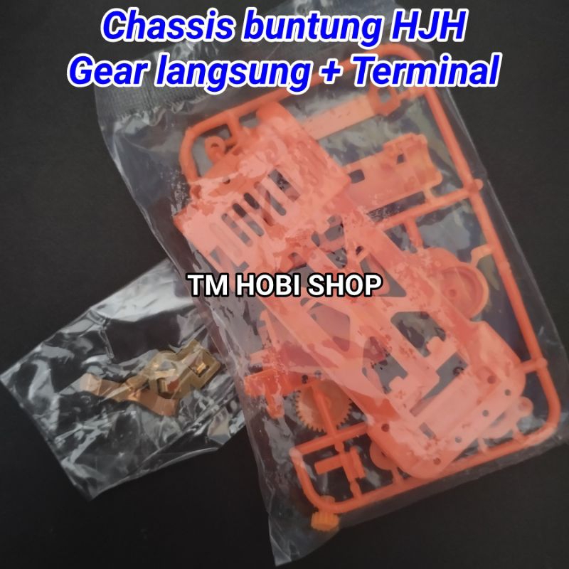 Chassis buntung HJH + Gear langsung + Terminal super 1 rep. tamiya speed atau bahan nyengyengan dina
