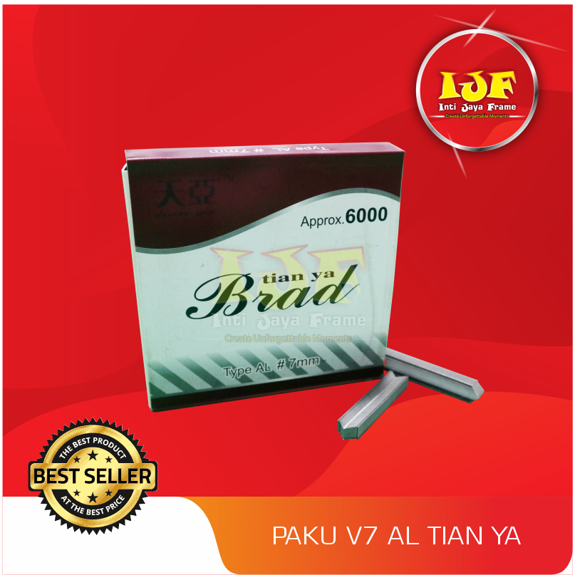 PAKU JOINT V 7 AL TIAN YA / PAKU V 7MM / PAKU SUDUT BINGKAI