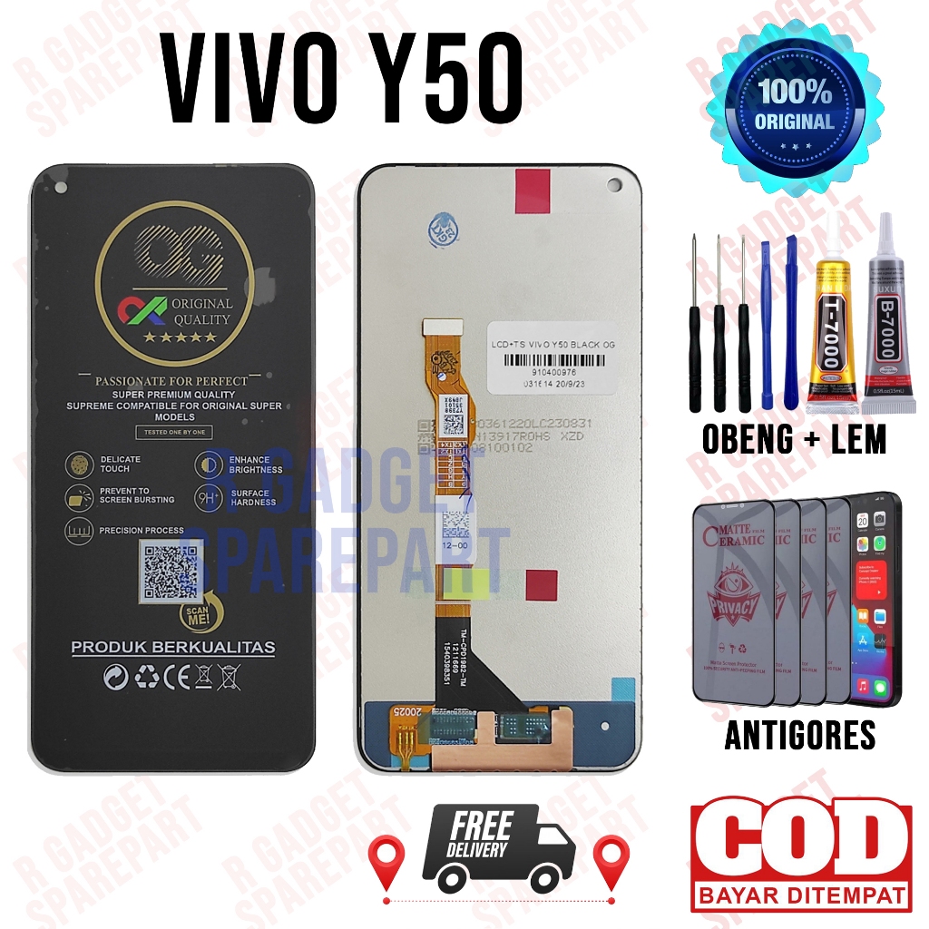 Lcd Vivo Y50 Original OEM Quality Lcd Touchscreen Vivo Y50 Fullset