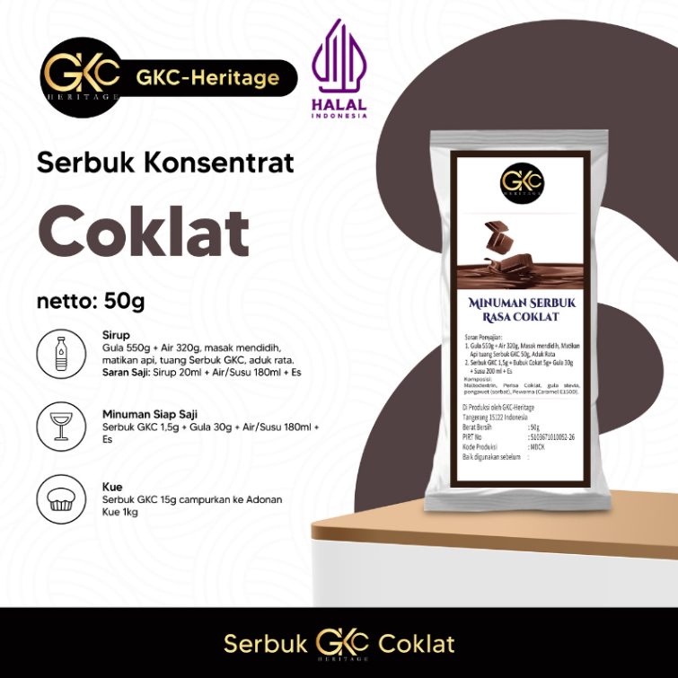 

GKC Heritage Bubuk Serbuk Minuman Coklat 50gr Powder Chocolate