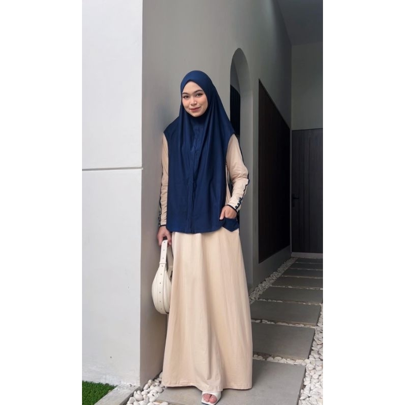 dress set hijab kaos premium athayaa