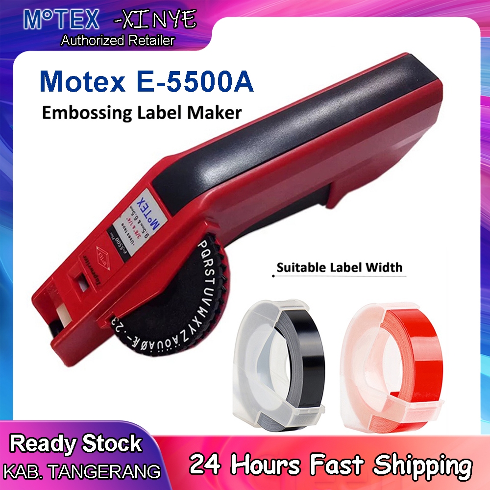 

Motex Label Maker emboss Motex E505 E5500