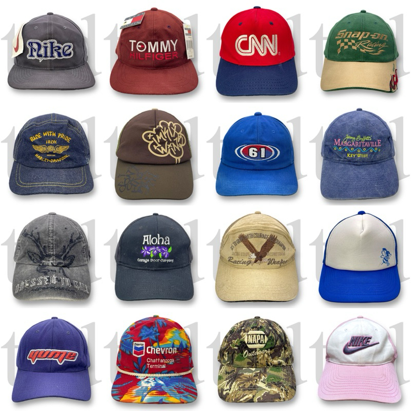VINTAGE Y2K BRANDED CAPS (TOPI THRIFT SECOND ORIGINAL MURAH BRANDED) - 90’S - 00’S