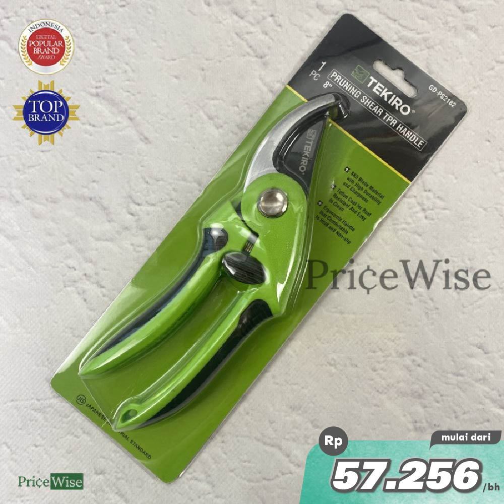 (GROSIR) Gunting Dahan TPR 8" Tekiro / Gunting Ranting Bengkok / Prunning Shear