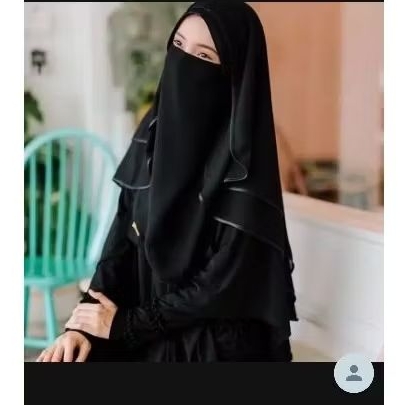 Niqob Veil 2 layer ORI Lia Niqobie
