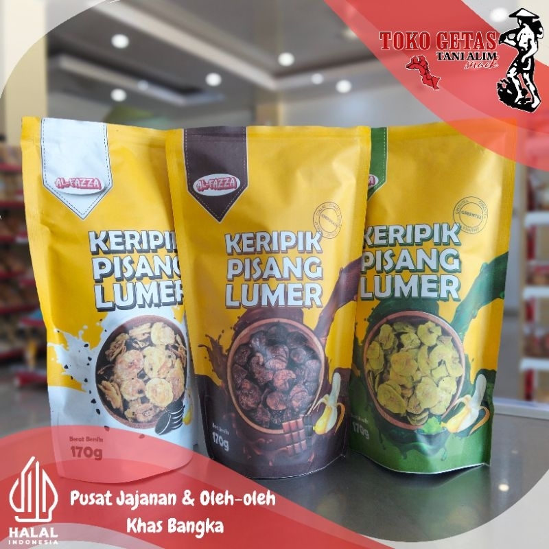 

Keripik Pisang Coklat/Matcha/Oreo Lumer Al-Fazza 170gr