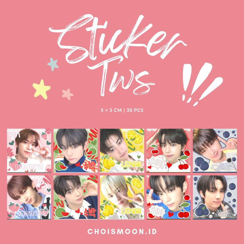 

Choismoon | [Ready Stock] STIKER DECO & FREEBIES TWS 5 × 5 CM | 30 & 50 PCS