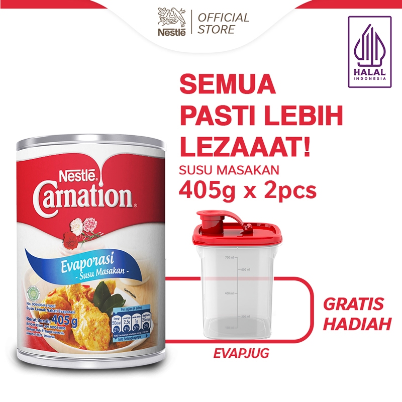 

Carnation Evaporasi 405gr 2pcs Free Evapjar