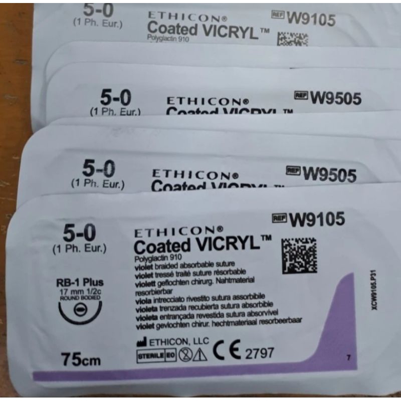 coated Vicryl 5/0  per pcs