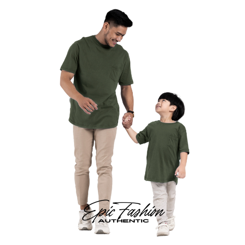 Kaos couple ayah dan anak basic koko kurta terbaru