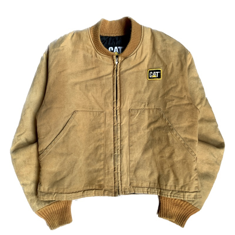 Caterpillar Duck Canvas Bomber Workwear Jacket Second