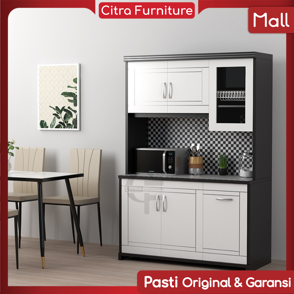 Citra Furniture SHUMO ® Lemari 3 pintu Sayur Duco |Kitchen set Dapur Rak Piring 3 pintu