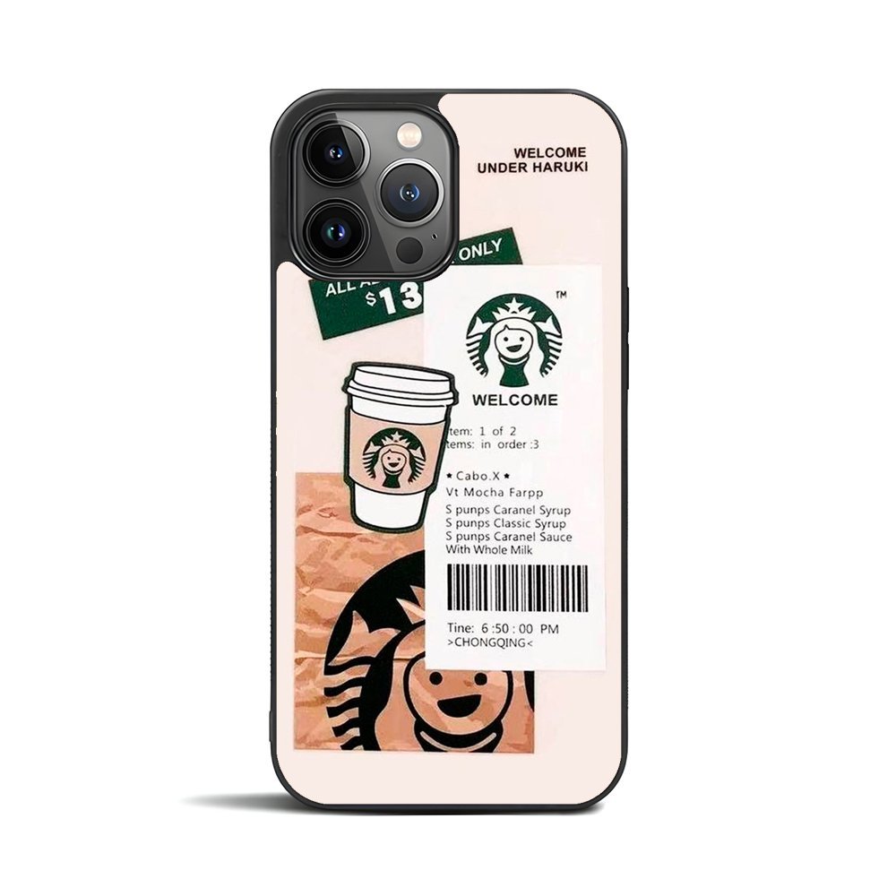 CASING iPhone 5 6 7 8 SE X XR XS 11 12 13 14 15 16 Pro Max Mini Plus CASE Welcom To Coffe Starbuck