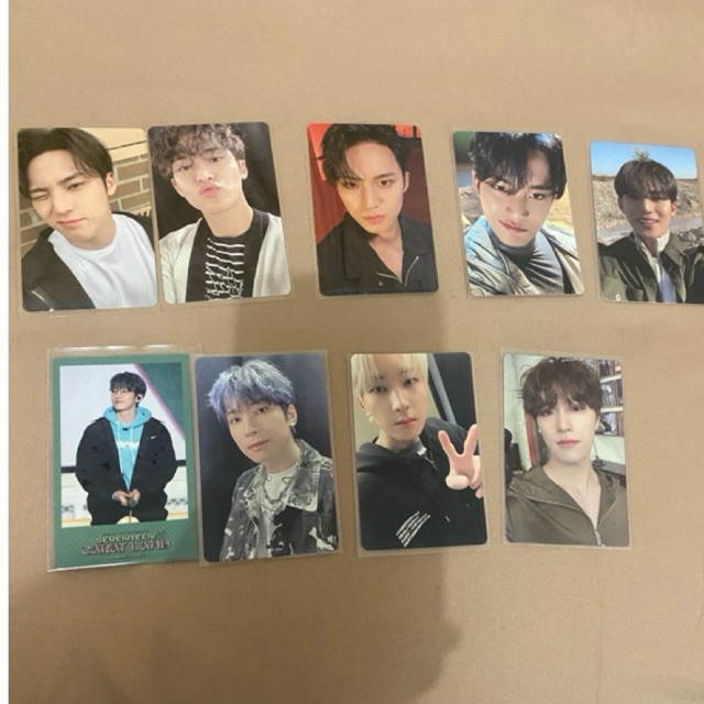 OFFICIAL PHOTOCARD MINGYU WONWOO DINO SEVENTEEN FML Carver, YES24, caratland, path, love fanmeeting 