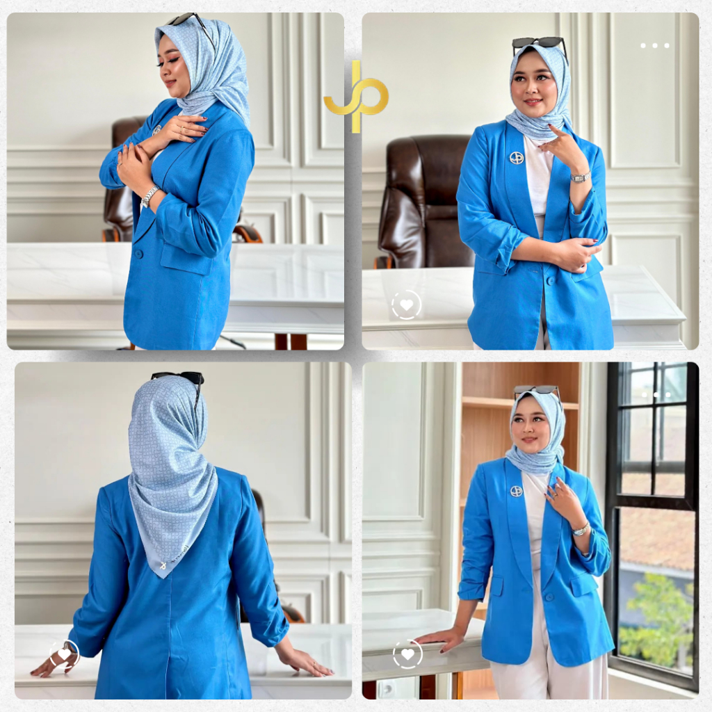 JOURNEY SCARVES - Jas Blazer Melisa Wanita Jaz Polos Panjang