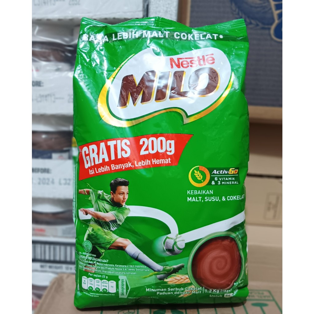 MILO ACTIV-GO Susu Coklat 1KG+200g