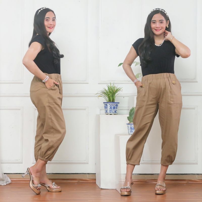 362 Celana Wanita 7/9 Twill Stretch