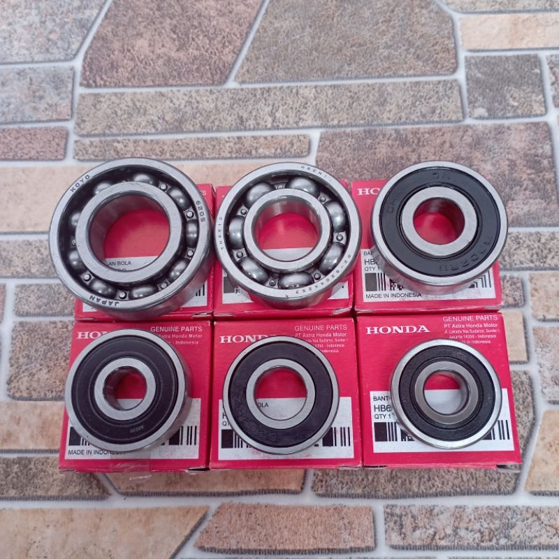 Bearing Klahar Laher Gardan Plus Seal Set Honda PCX 150 Vario 125 dan Vario 150 ORI AHM