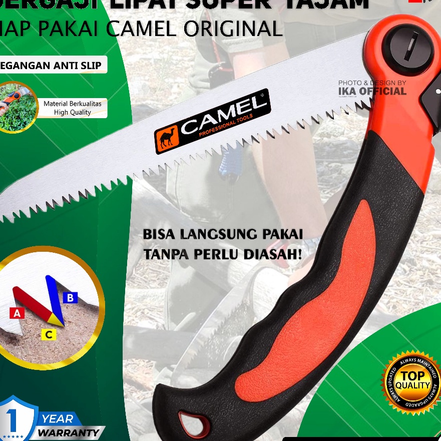 FG2 Pisau Lipat Gergaji Kayu Perkakas Mata Pisau 21mm GERGAJI LIPAT SERBAGUNA PORTABEL FOLDING SAW G