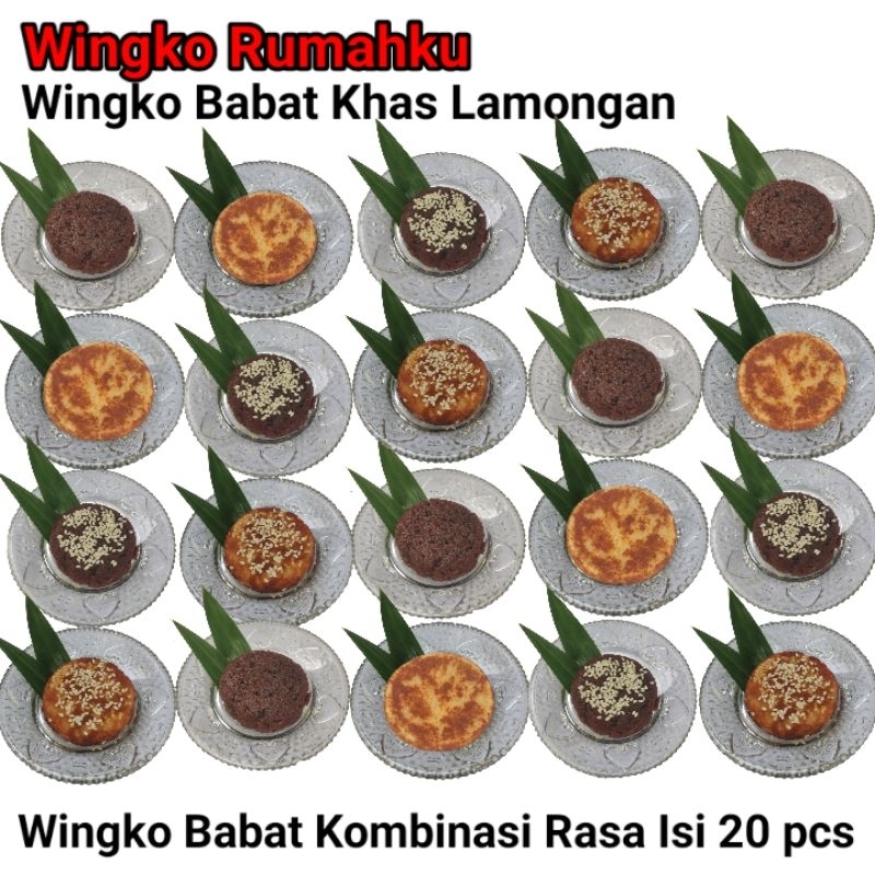 

Wingko Babat Khas Lamongan Kombinasi Rasa 20 pcs