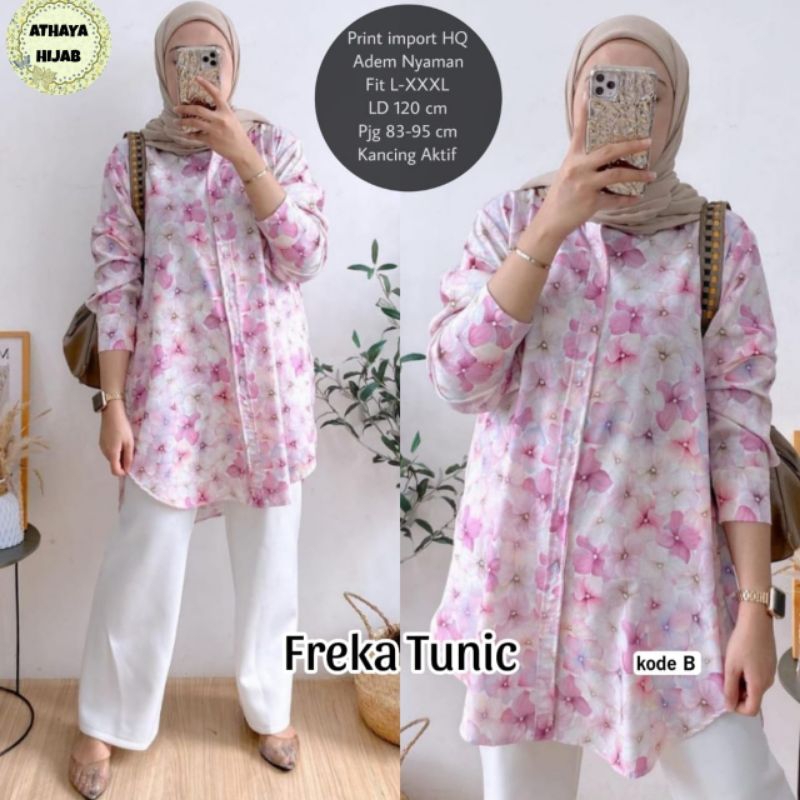 Baju Tunik Wanita Premium Freka Tunik By Athaya Hijab