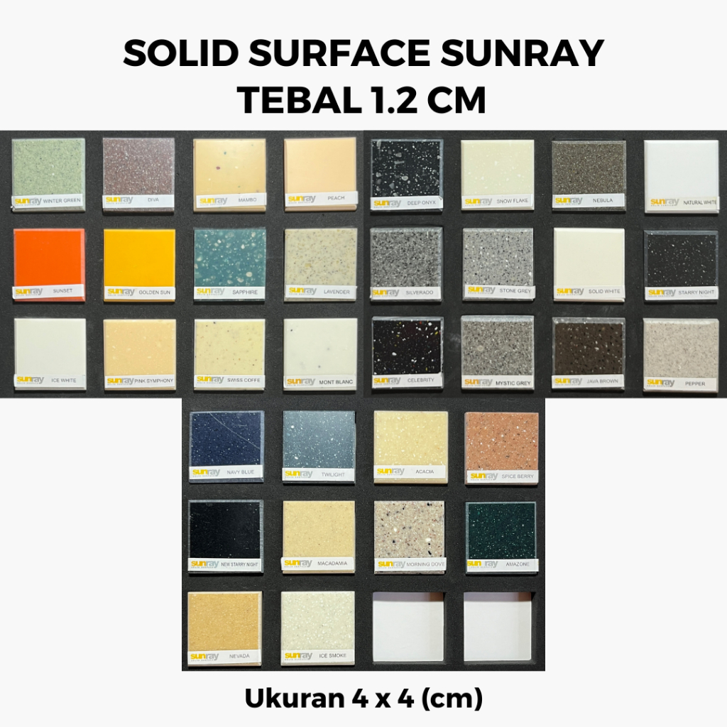 Sample Material Sunray Solid Surface | Material Interior