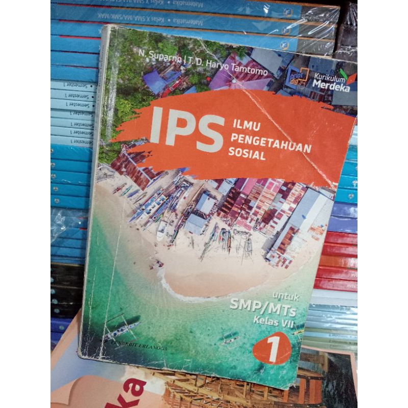 buku IPS kelas 7 penerbit Erlangga kurikulum merdeka