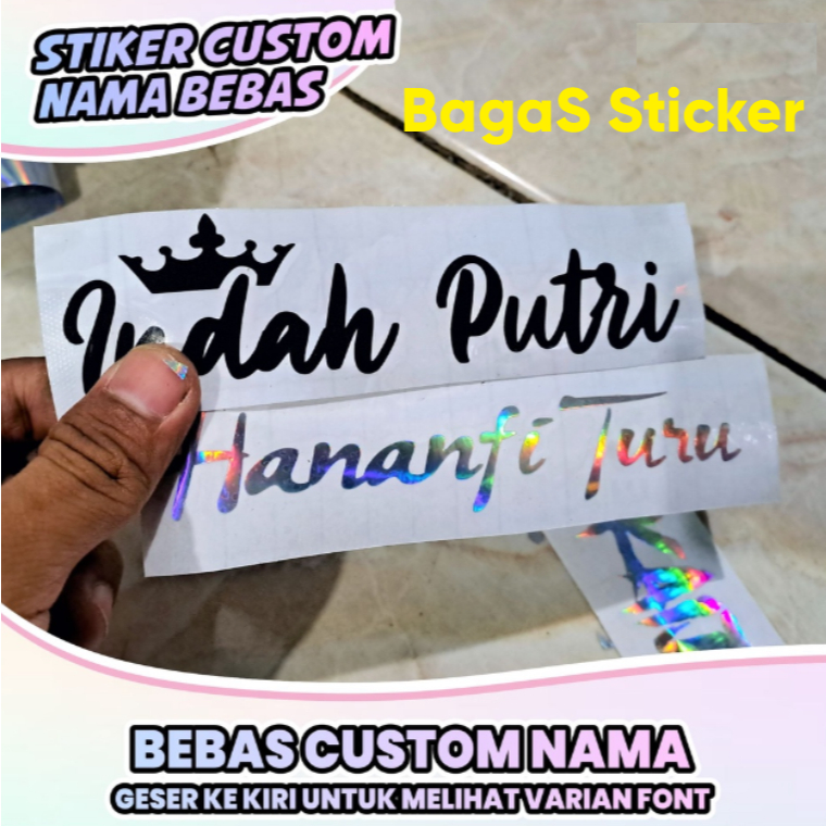 

Stiker Nama Berkualitas 1000 an