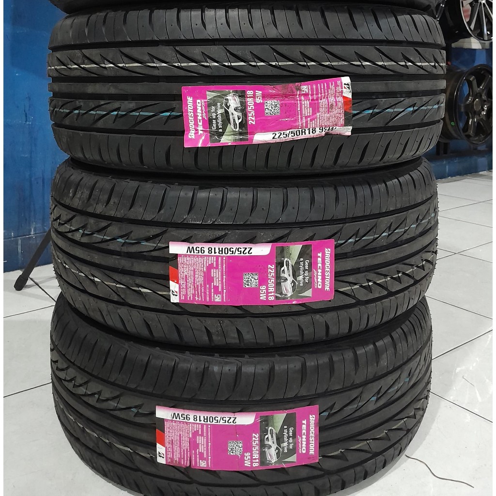 BAN BARU MURAH MEREK BRIGDSTONE TECHNO SPORTS UKURAN 225 50 R18 TAHUN TERBARU 2024