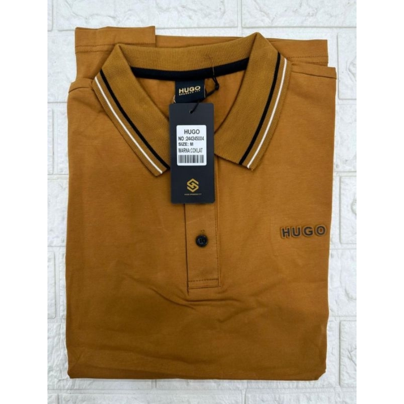 Kaos kerah hugo selection dewasa / kaos kerah polo shirt pria / baju distro