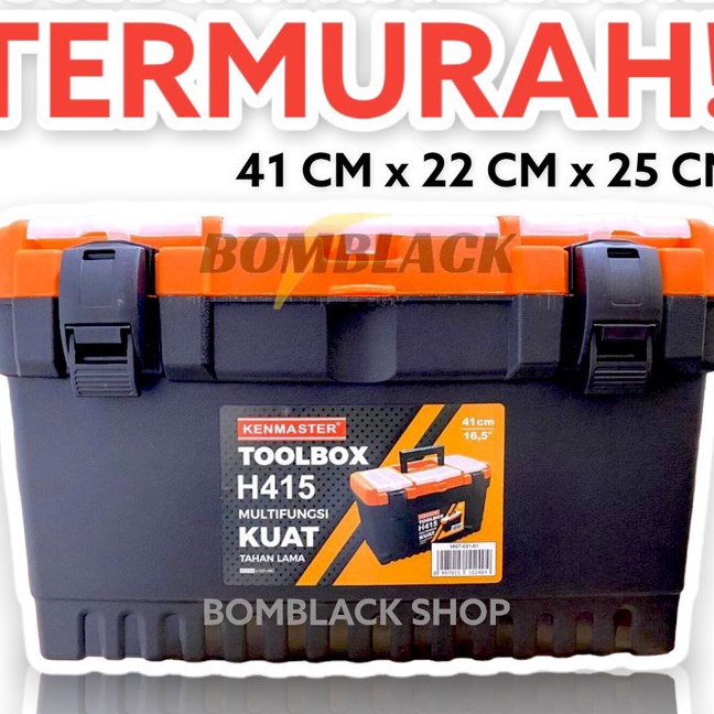Super KENMASTER Tool Box H 415 Toolbox Besar Tool Kit Tempat Kunci Kotak Perkakas H415 Tool Bok Temp