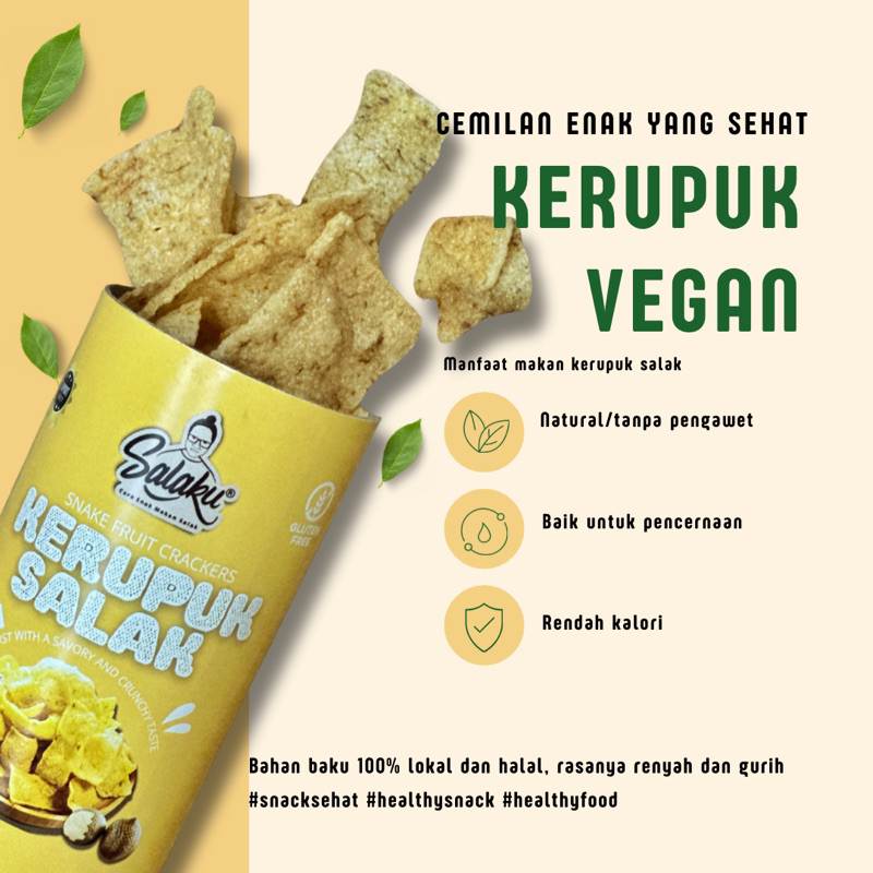 

SALAKU | Kerupuk Vegan dari Buah Salak Yang Natural Bebas Gluten dan Sehat