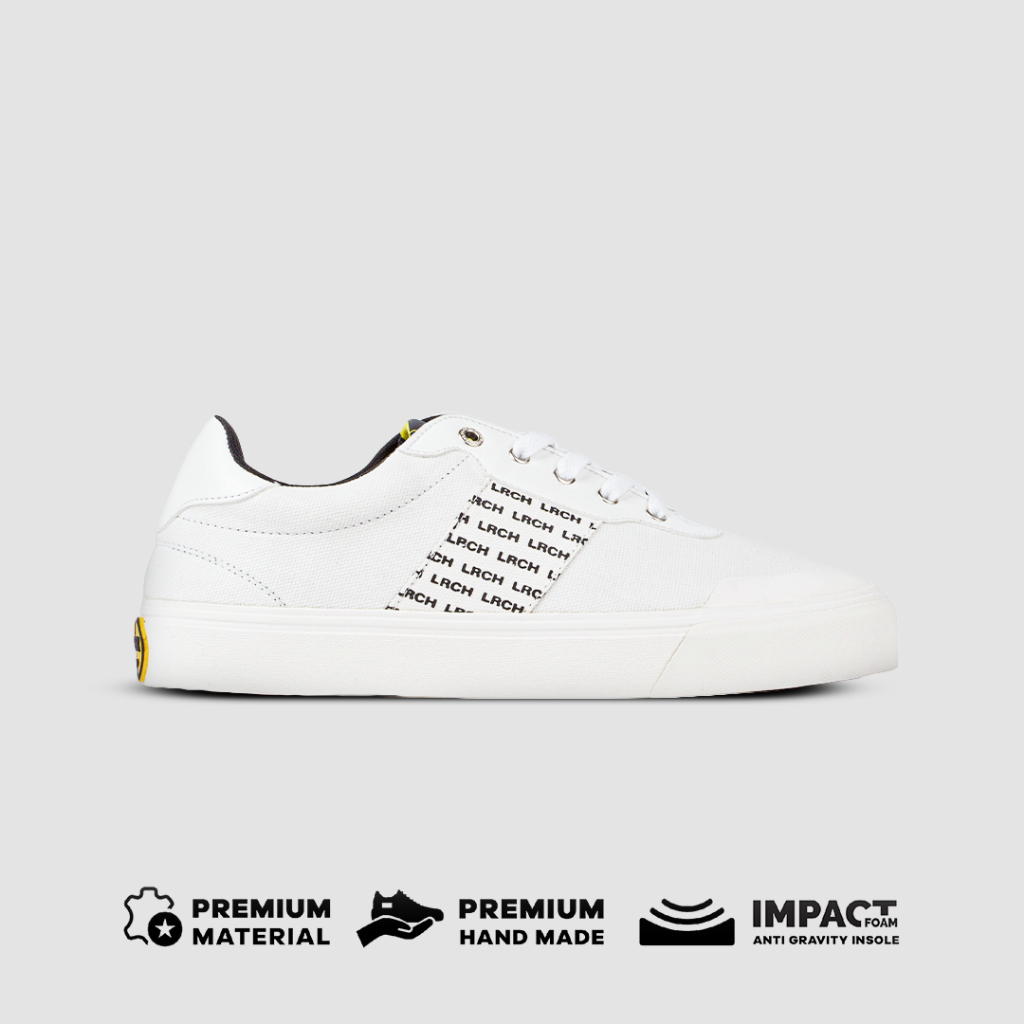 LEO RICHIE - Sneakers Pria Wanita Ziya Triple White