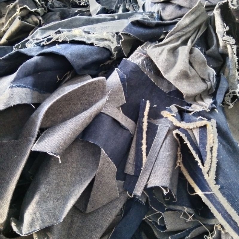 PROMO  kain perca jeans kiloan