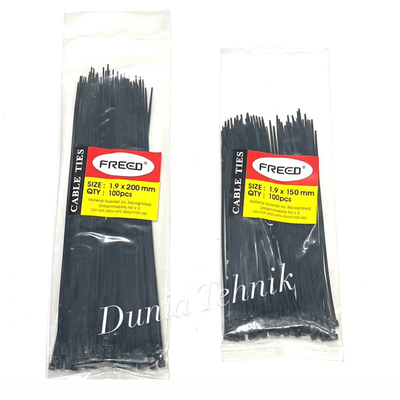 

Cable Ties 15 , 20 Cm Kabel Ties 1.9 x 150 mm , 1.9 x 200 mm FREED Tali Ties Tali Ikat Kabel Plastik Tali Tis Clam Kabel Tali Nylon Kabel