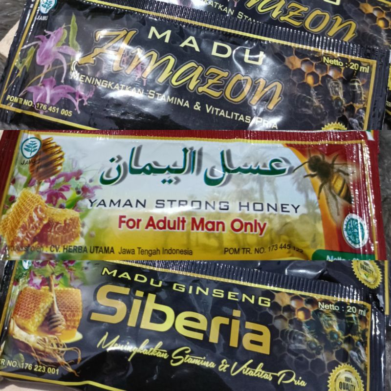 MADU SACHET/MADU STAMINA KUAT TAHAN LAMA/MADU KUAT HERBAL/ORIGINAL 100%
