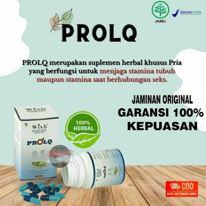 PRO LQ Wish Kapsul herbal Original Suplemen Stamina Pria 100% aman BPOM