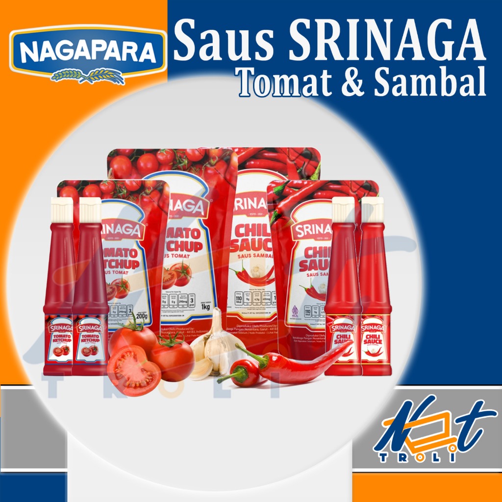 

Srinaga Tomato Sauce / Saus Tomat 1kg | 200gr | 135gr