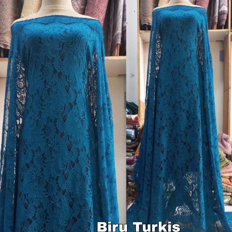 rtf Kain Brokat Semi Francis Cordneli Bahan Kebaya Modern Brokat Benang Timbul Brokat Halus