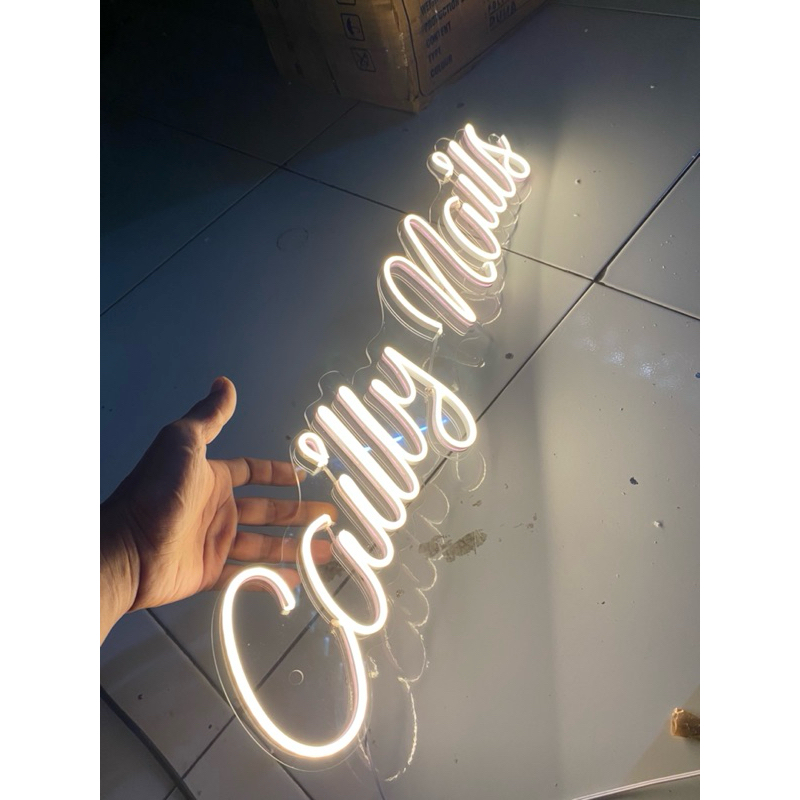 [Harga Per5 Huruf ] Neon flex Custom Nama Bisa Request Warna / Custom Neon Sign