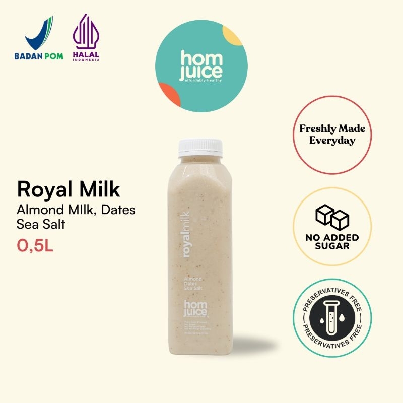 

Homjuice - Royal Milk 500 ml (Cold-Pressed Juice/Jus/Detox)