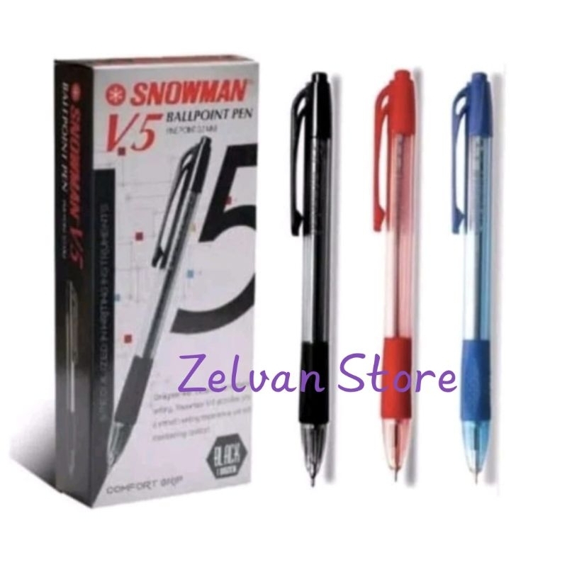 

Bolpen semi gel SNOWMAN V5 (per lusin)