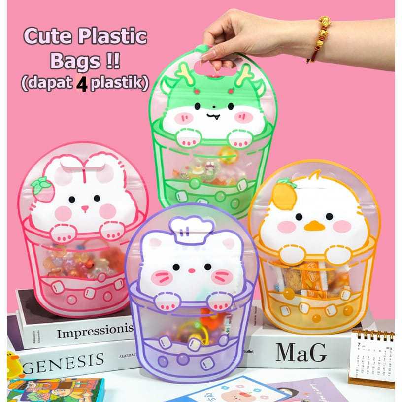 

Gift Plastic Bag Hadiah Plastik Candy Box Plastik Bingkisan Ultah Ulang Tahun Birthday Goodie Bag Kantong Plastik Kado