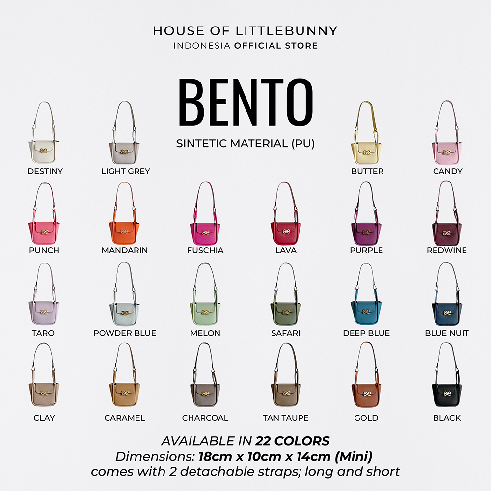Tas LittleBunny - Bento PU Bag Original | Tas Wanita | House of LittleBunny