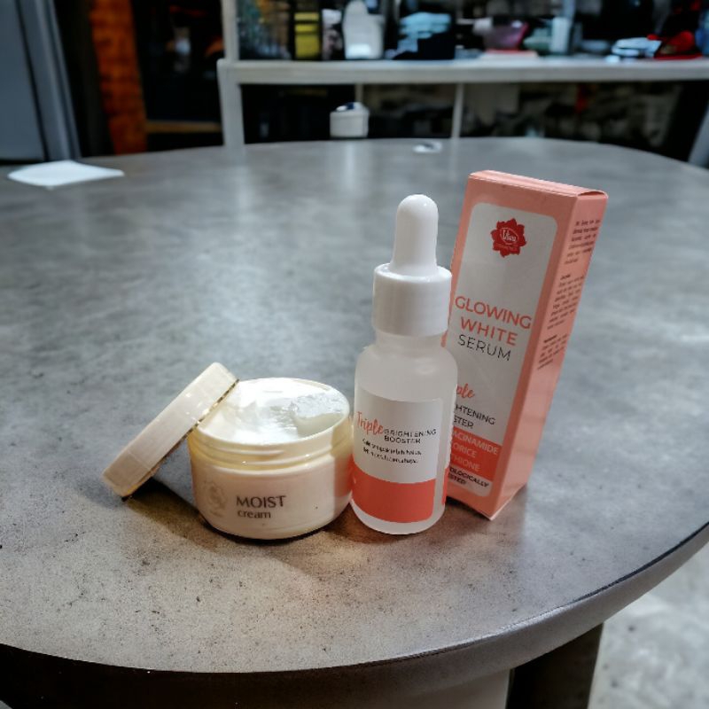 PAKET CREAM MOIST VIVA + SERUM GLOWING