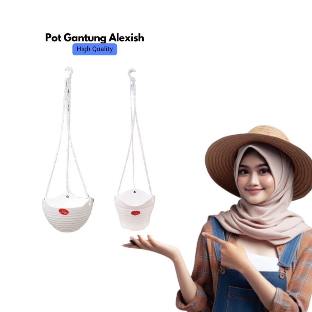(6 pcs) Pot Gantung Premium Merk Alexish